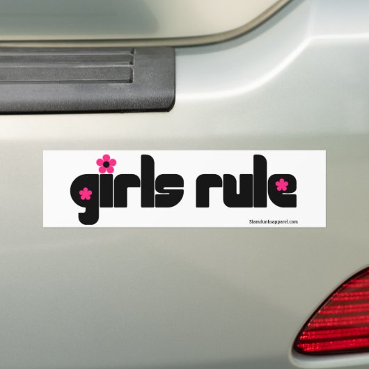 Meisjesregelaar bumpersticker (Op auto)