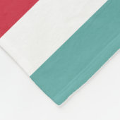 Meisjesregenboogbrede horizontale strepen met naam fleece deken (Hoek)