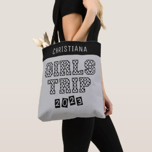 Meisjesreis 2023 Meisjes Weekend Vakantie Aangepas Tote Bag