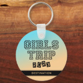 Meisjesreis 2023 Vakantie Tropische Gradiënt Aange Sleutelhanger (Voorkant)