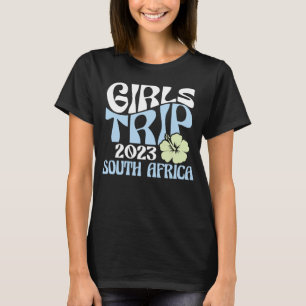 Meisjesreis 2023 Zuid-Afrika Strandbestemming Retr T-shirt