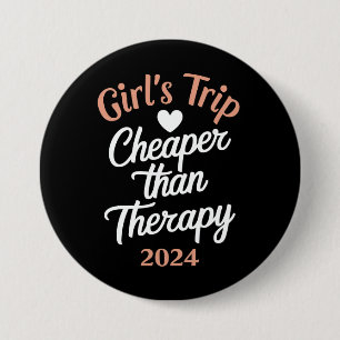 Meisjesreis 2024 Goedkoper Dan Therapie Vakantie Ronde Button 7,6 Cm