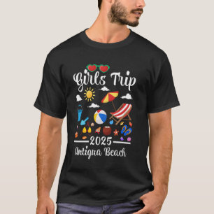 Meisjesreis 2025 Zomer Vakantie Tropisch Antigua B T-shirt