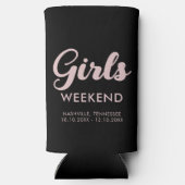 Meisjesreis Bestemming Fun Matchende Activiteiten Seltzer Blikjeskoeler (Achterkant)