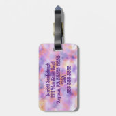 Meisjesreis, Boho, gepersonaliseerd bagagelabel (Achterkant verticaal)