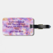 Meisjesreis, Boho, gepersonaliseerd bagagelabel (Achterkant horizontaal)