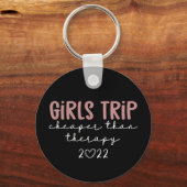 Meisjesreis goedkoper dan therapie 2022 Vakantie Sleutelhanger (Voorkant)