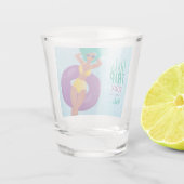 Meisjesreis, Jaar, Naam, Zwarte Vrouw in Pool Shot Glas (Achterkant)