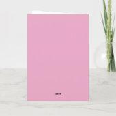 Meisjesreis Maak Herinneringen Roze Blank Kaart (Achterkant)