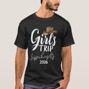Meisjesreis Massachusetts 2026 Weekend Vakantie Ve T-shirt