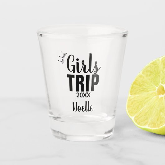 Meisjesreis met kroon en Jaar Shot Glas (Voorkant)