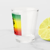 Meisjesreis met kroonjaar en naam groen geel rood shot glas (Rechts)