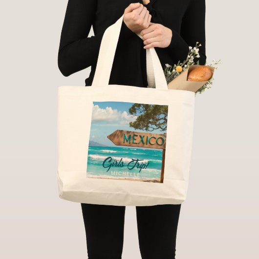 MEISJESREIS! Mexico Fun Grote Tote Bag (Voorkant (product))
