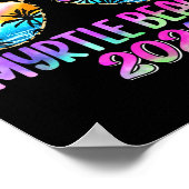 Meisjesreis Myrtle Beach 2025 Summer Beach Weekend Poster (Hoek)