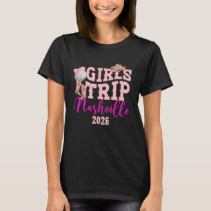 Meisjesreis Nashville 2026 Meisjes Reizen Nashvill T-shirt