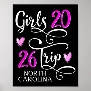 Meisjesreis Noord-Carolina Vakantiegroep Poster