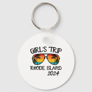 Meisjesreis Rhode Island Zomer Vakantie Matching Sleutelhanger