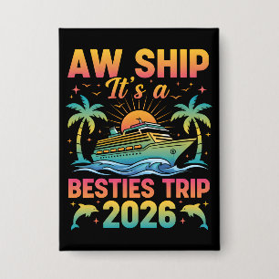 Meisjesreis T-shirt Aw Ship Het is een reis met be Button