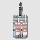 Meisjesrennen uit het verleden van Amsterdam Tall  Bagagelabel (Voorkant (verticaal))