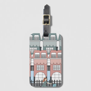 Meisjesrennen uit het verleden van Amsterdam Tall Bagagelabel
