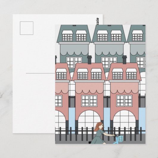 Meisjesrennen uit het verleden van Amsterdam Tall  Briefkaart (Voorkant / Achterkant)