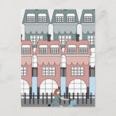 Meisjesrennen uit het verleden van Amsterdam Tall  Briefkaart (Voorkant)