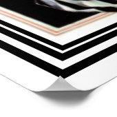 Meisjesrijdende auto - Art Deco afdrukken 20 x 22 Poster (Hoek)