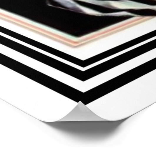 Meisjesrijdende auto - Art Deco afdrukken 20 x 22 Poster (Hoek)