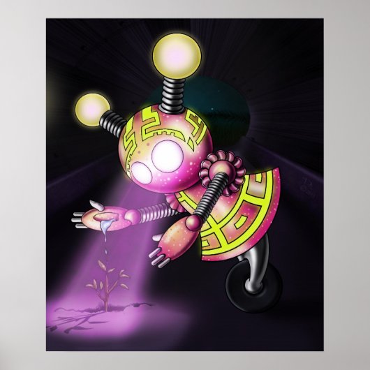 Meisjesrobot Poster (Voorkant)