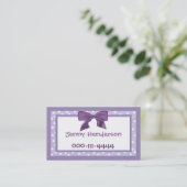 meisjesroepkaart contactkaartje (Staand voorkant)