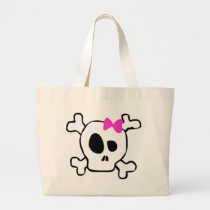 Meisjesschedel Grote Tote Bag