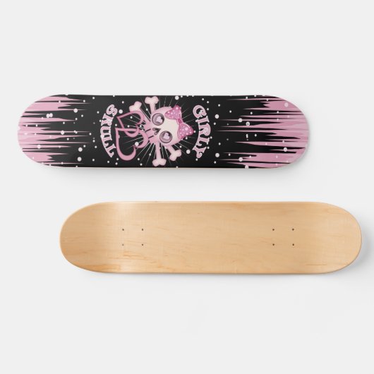 Meisjesschedel Schaats Skateboard (Horizontaal)
