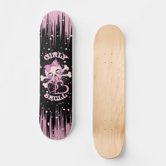 Meisjesschedel Schaats Skateboard (Voorkant)