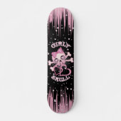 Meisjesschedel Schaats Skateboard (Voorkant)