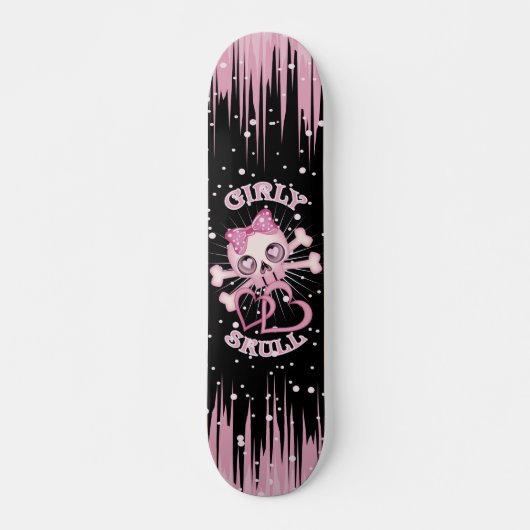 Meisjesschedel Schaats Skateboard (Voorkant)