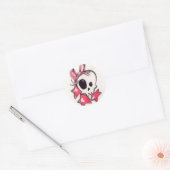 meisjesschedel sticker (Envelop)