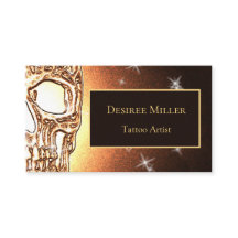 Meisjesschedelgothic Gold Glitter Metallic