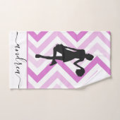 Meisjesschool roze design Cheerleader Handdoek (Handdoek)