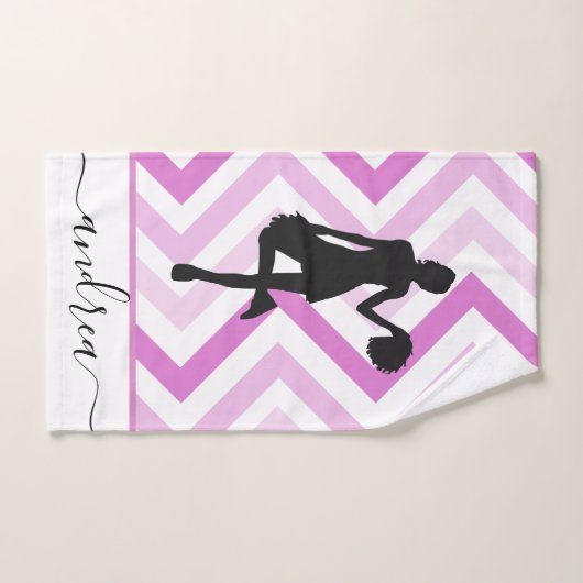 Meisjesschool roze design Cheerleader Handdoek (Handdoek)