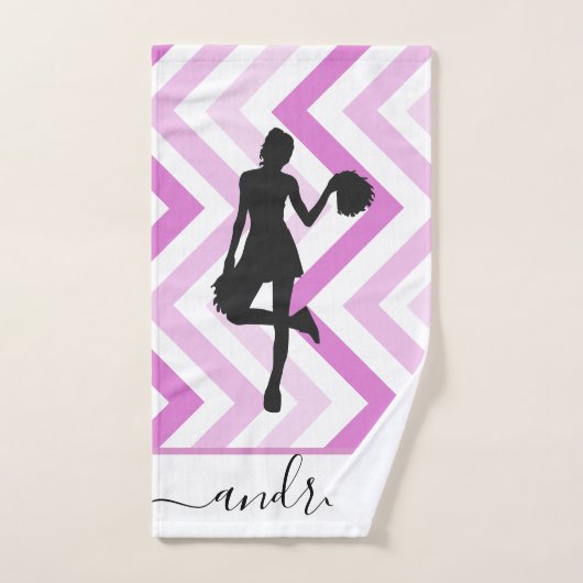 Meisjesschool roze design Cheerleader Handdoek (Handdoek)