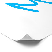 Meisjesslaapkamer Colorful waterverf polka dots Poster (Hoek)