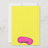 Meisjesslaapzak Slaaepover Birthday Invitation Kaart (Achterkant)