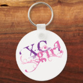 MeisjesSleutelhanger over land Sleutelhanger (Voorkant)