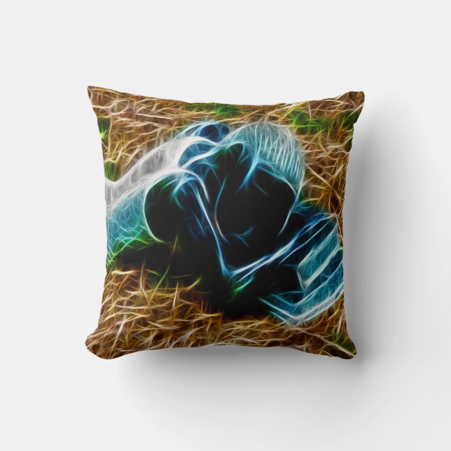 Meisjesslikken naast de Boeken-studie Kussen (Voorkant)