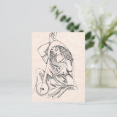 Meisjesspeelster Briefkaart (Staand voorkant)