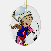 Meisjesspeler Keramisch Ornament (Rechts)