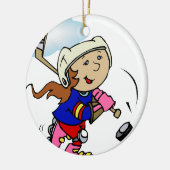 Meisjesspeler Keramisch Ornament (Links)