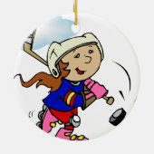 Meisjesspeler Keramisch Ornament (Achterkant)