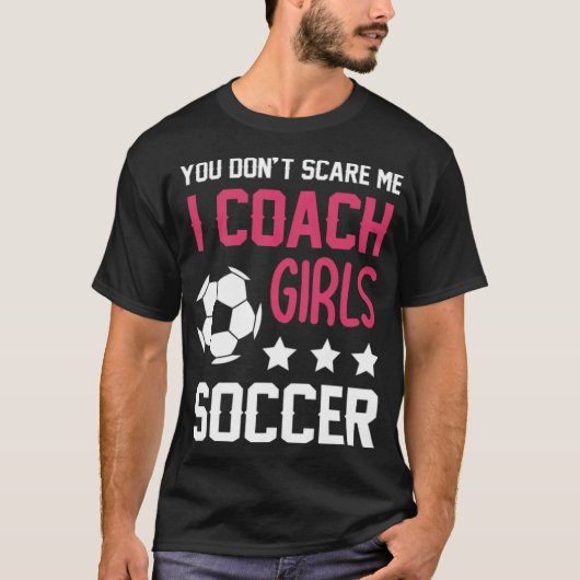 Meisjessport Coaching Gift Soccer, doel T-shirt (Voorkant)