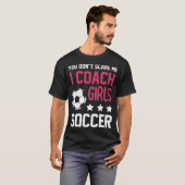 Meisjessport Coaching Gift Soccer, doel T-shirt (Voorkant volledig)